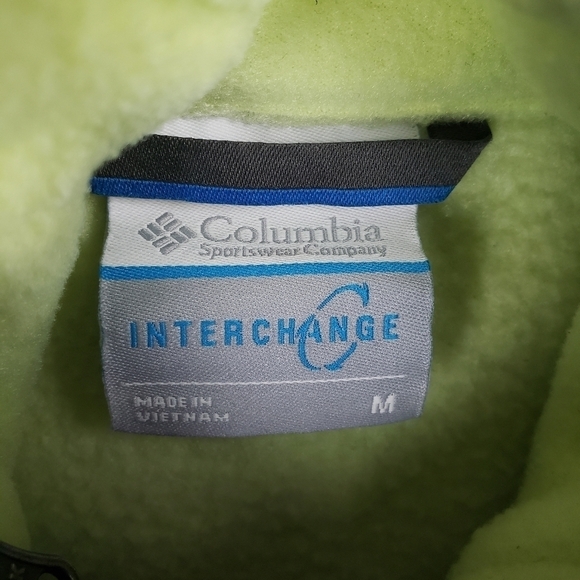 Columbia 3 in 1 Purple/Lime Green Interchangeable Coat with Detachable Hood Sz M - Picture 4 of 16